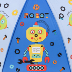 Зонт Роботы сиреневый, д-50 см, длина 62 см, с-30186