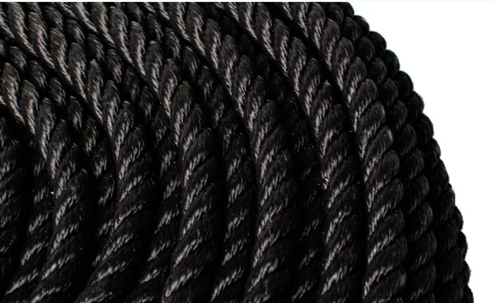 Канат трехпрядный полипропиленовый ППТ 12,0 мм,100 м