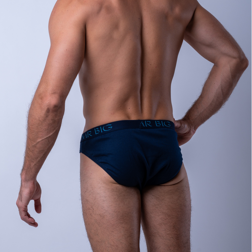 Мужские трусы слипы темно-синие MR. BIG MB102 dark blue