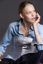 Серьги длинные Jouets Silver