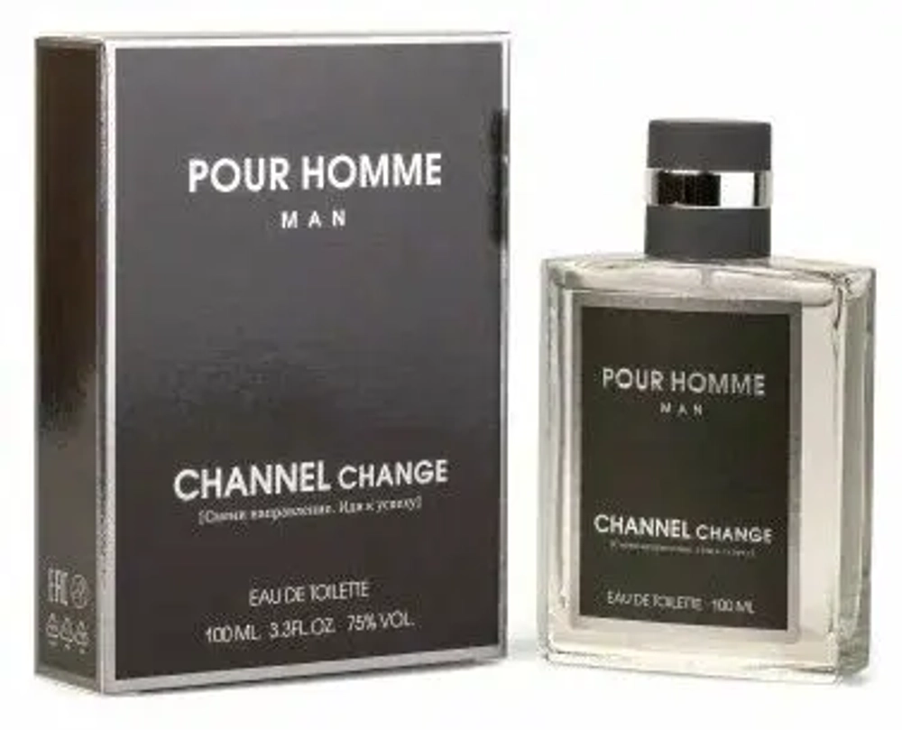Туалетная вода для мужчин "interCHARM CHANNEL CHANGE POUR HOMME" Россия 100мл