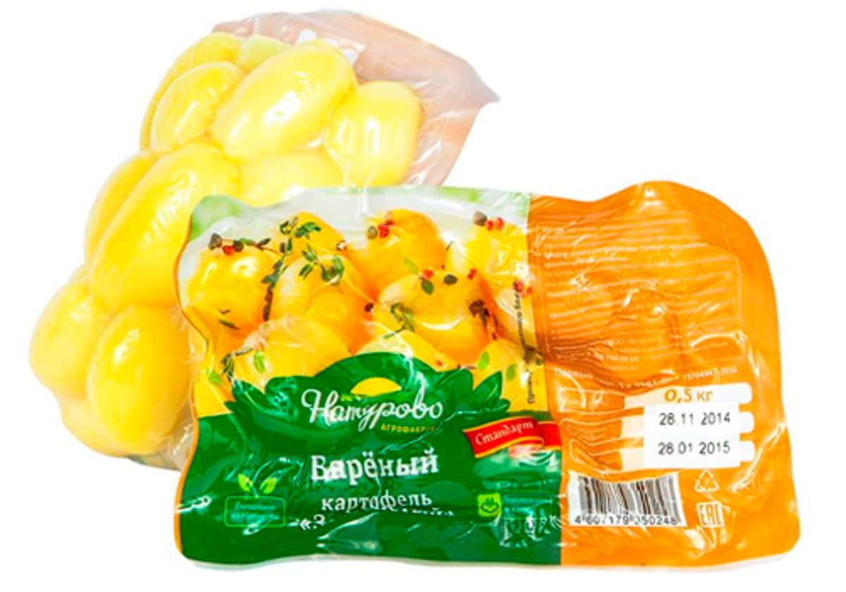 Картофель вареный в мундире, 500г