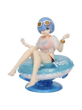 Фигурка Мику Хацунэ Рем в синем спасательном круге / Miku Hatsune Aqua Float Girls 10,5х5,5см