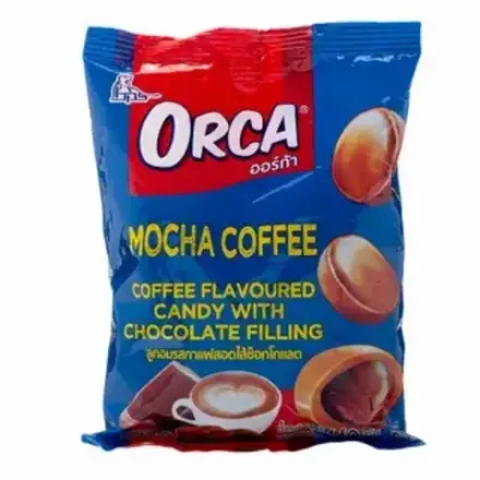 Конфета карамельная Boonprasert "Orca" Mocha Coffee со вкусом кофе шокол начинкой 140гр