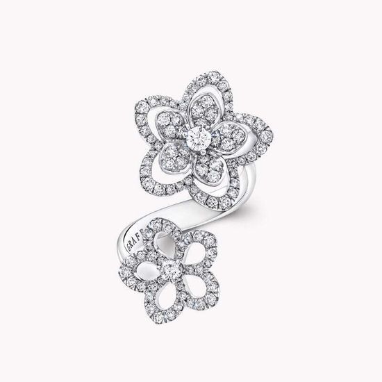 Кольцо Graff Wild Flower Double Diamond Ring