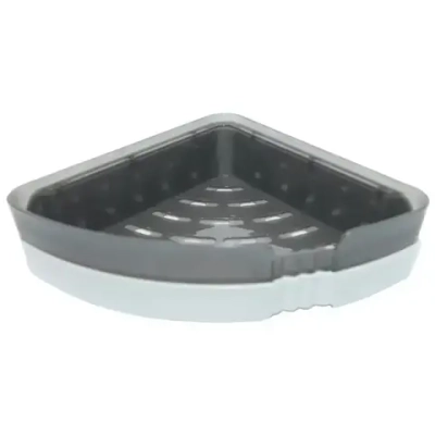 Полка многофункциональная угловая черн-проз/бел