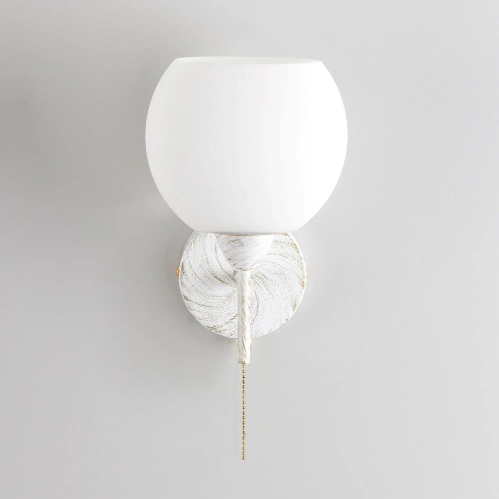 Citilux Флорида CL148310 Бра с выключателем Белое с патиной