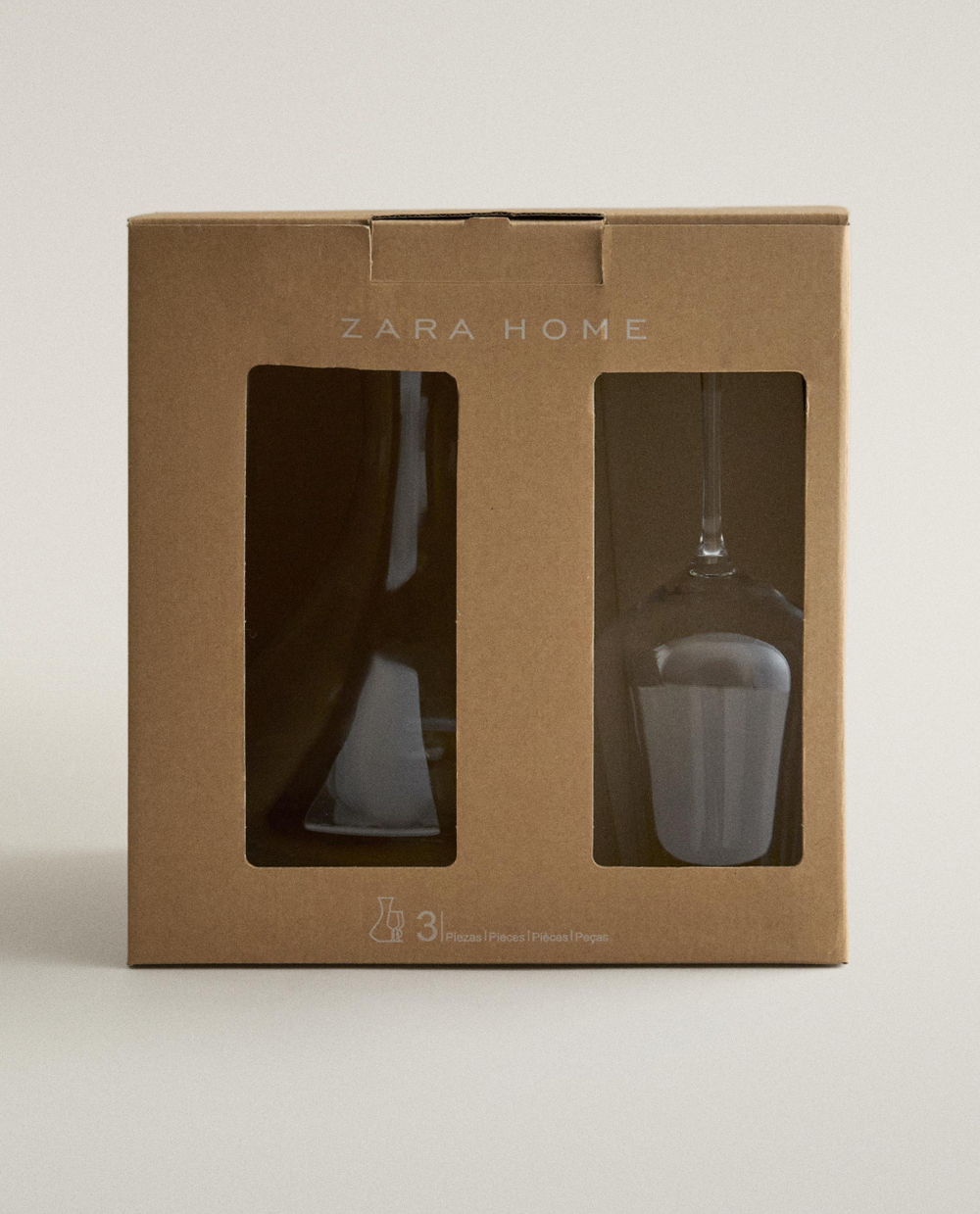 Zara Home кувшин из стекла, цвет прозрачный, 26 см