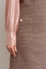 51439 Платье женское (бежево-коричневый)