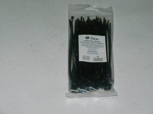 Хомут-стяжка 3.6*200 мм черная (в 1 уп. 100 шт!) (Nord Yada)