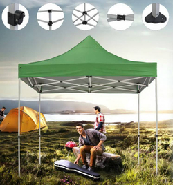 Тент-шатер быстросборный Helex 3х2х3м полиэстер зеленый