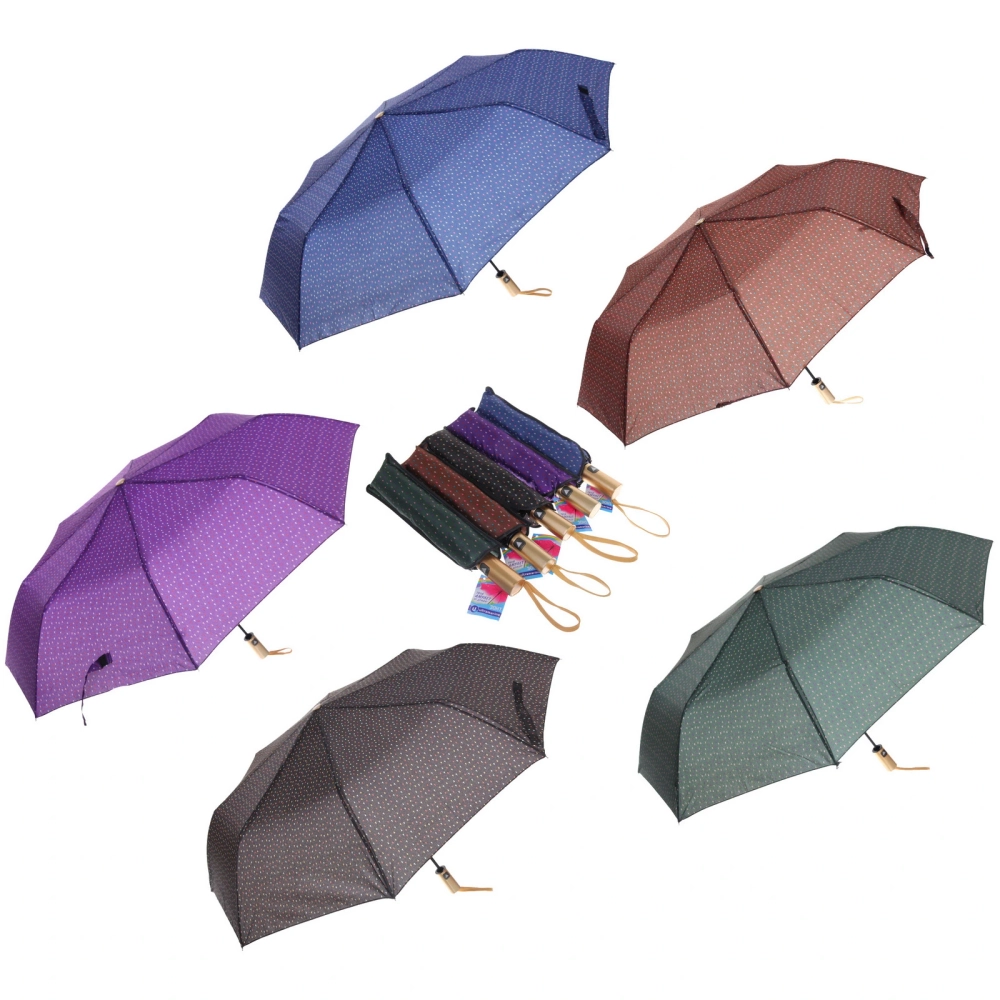 Зонт женский полуавтомат «Флора», цвет микс, 8 спиц, d-100см, длина в слож. виде 30см