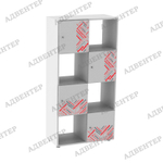 белый двусторонний УНИКАЛЬНОЕ ПРЕДЛОЖЕНИЕ. Нанесение орнамента "Точка роста" на фасады.