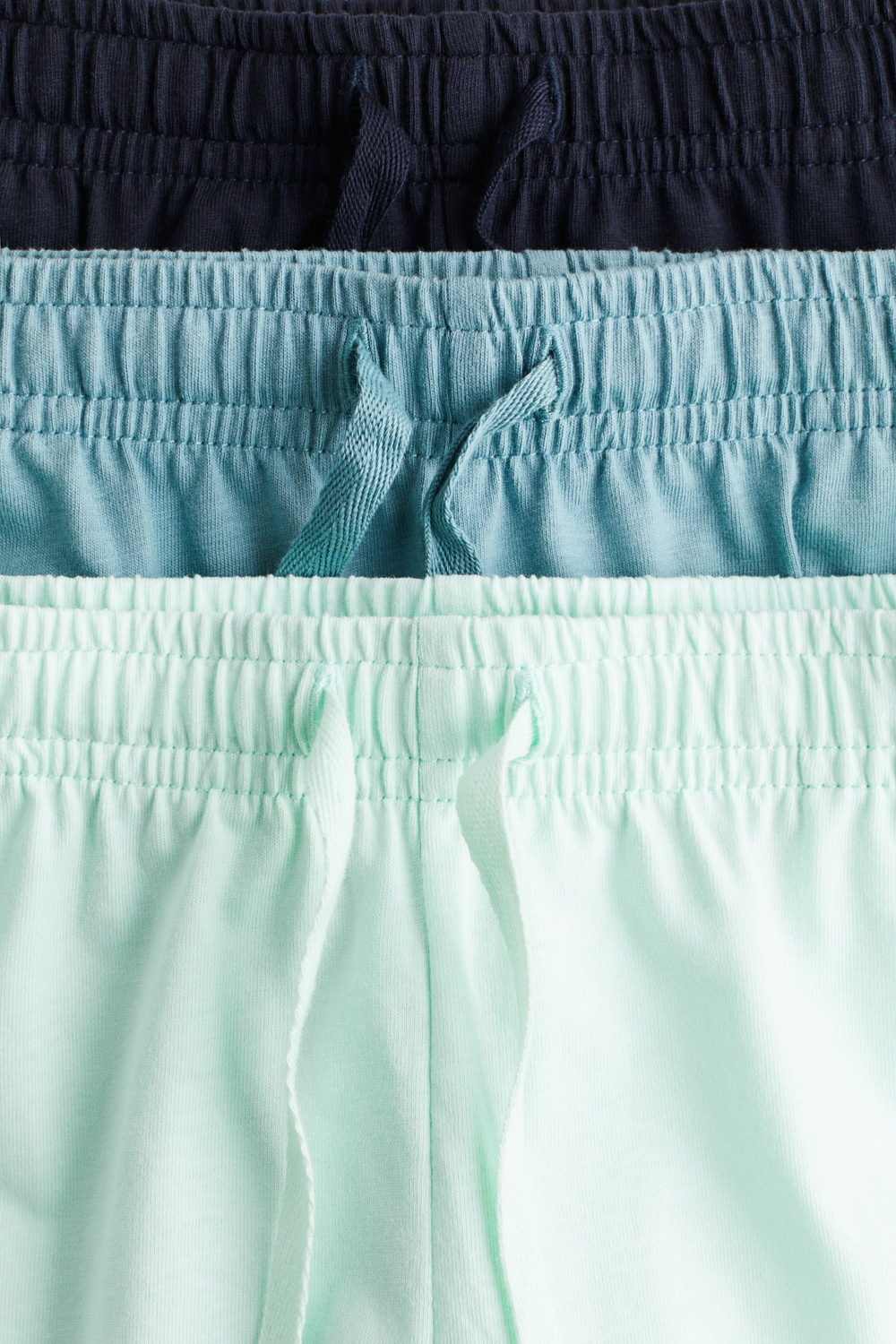H&M Набор из 3 хлопковых шорт, мятный