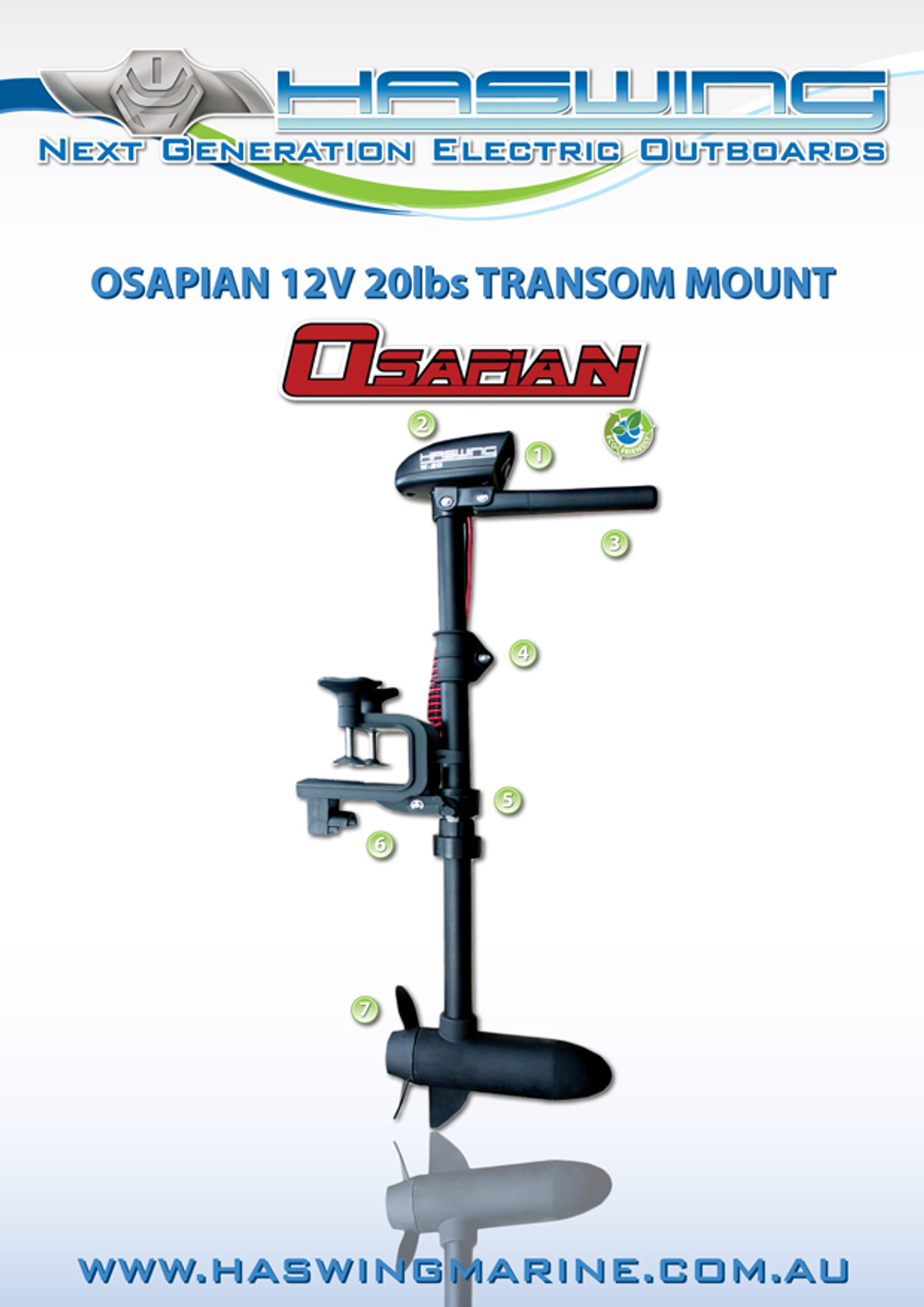 Электромотор Haswing Osapian 20 lbs