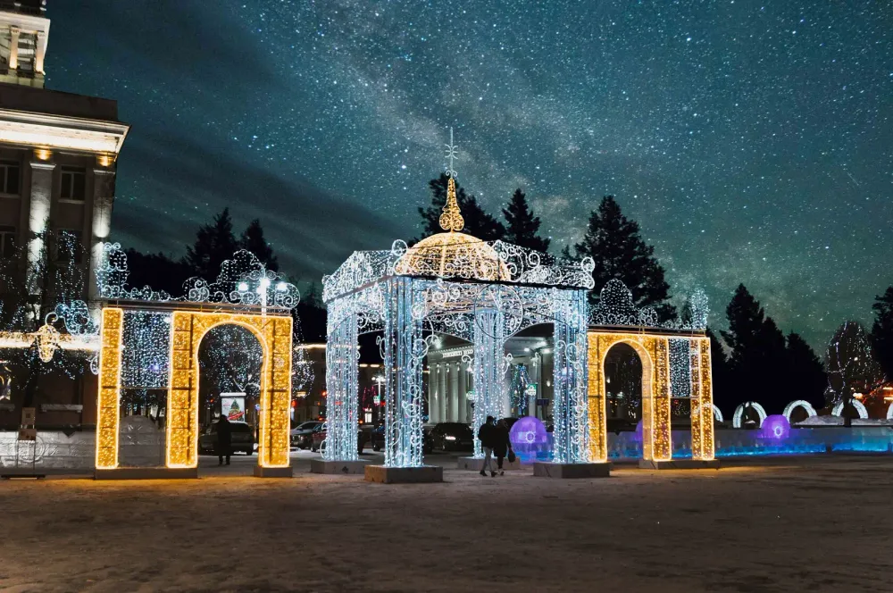 Светодиодная входная группа "Зима"