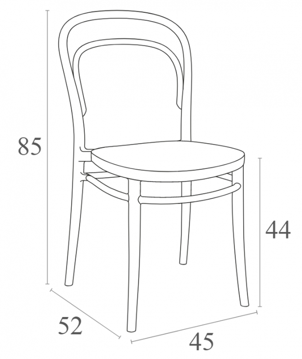 Стул пластиковый Siesta Contract Marie, оливковый