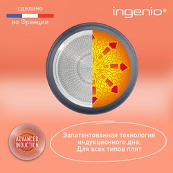 Набор посуды со съемной ручкой Tefal Ingenio Natural Force 7 предметов 16/24/24 см L3969172