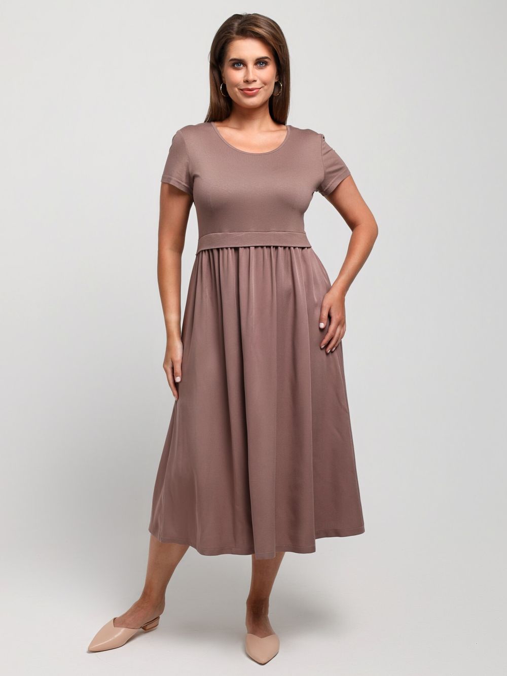 Платье Женственность Виотекс КОФЕЙНЫЙ