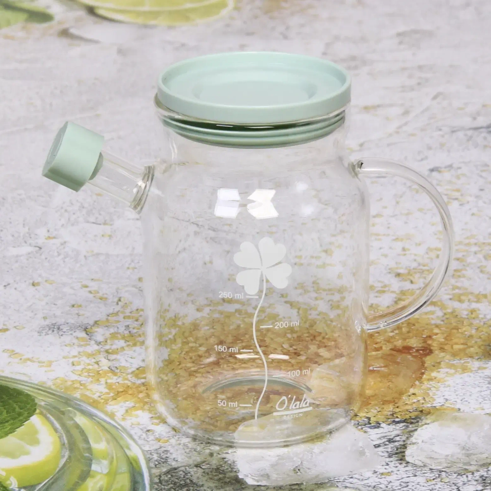Ёмкость стеклянная 250мл для масла и уксуса «O'lala» 14,9*9*13,6см
