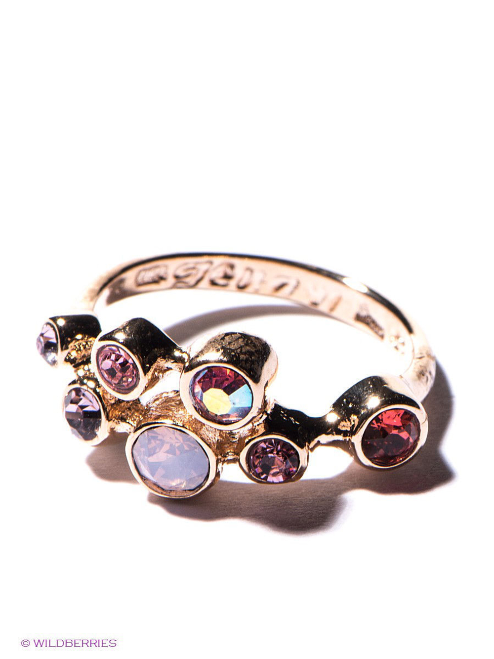 "Меренга" кольцо в золотом покрытии из коллекции "Десерт" от Jenavi