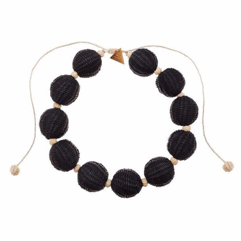 Колье Иракская Пальма с Шаром – Чёрное