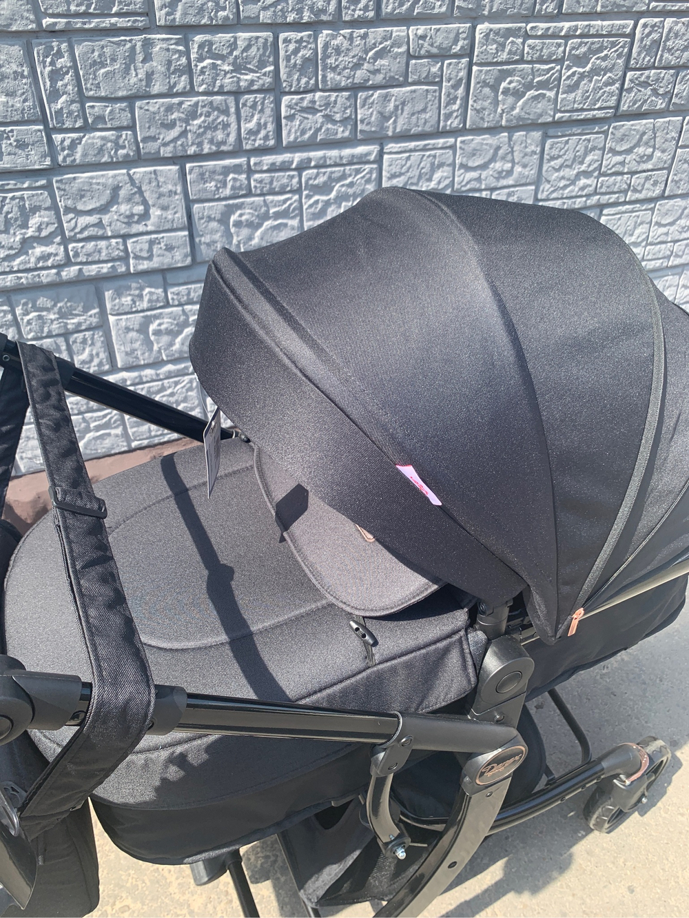 Коляска-трансформер 2в1 DAREX 608 Чёрный текстиль