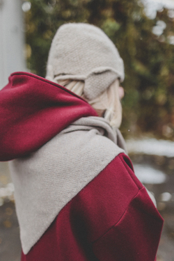 Худи на молнии с начесом, «Бордо»