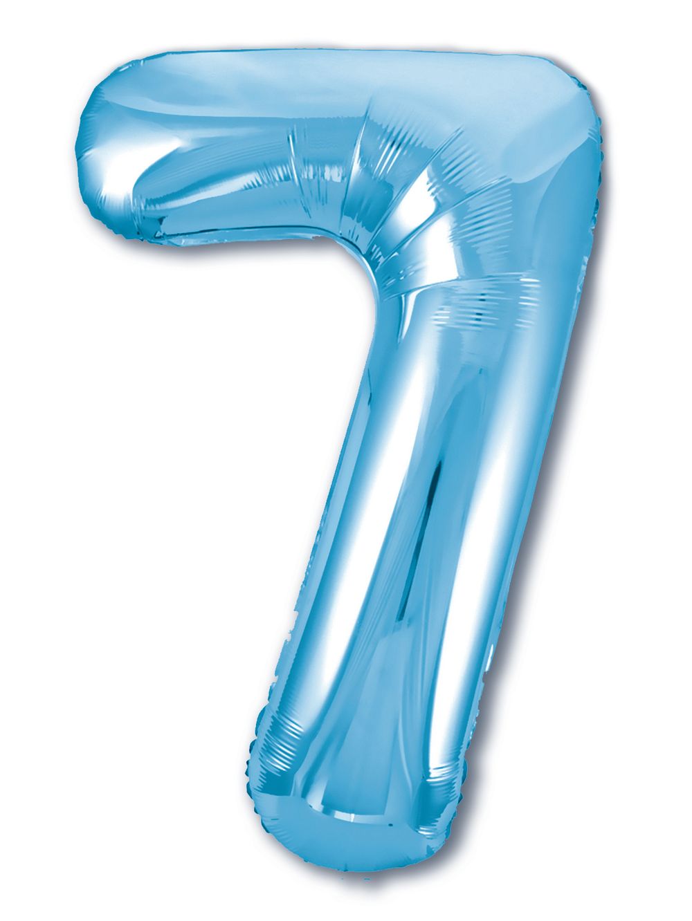 Agura Шар (40''/102 см) Цифра, 7 Slim, Голубой (БГ-60) 