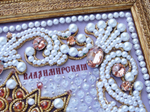ЖС-1-ЗР Набор для вышивания хрустальными камнями Богородица Владимирская (розовый)