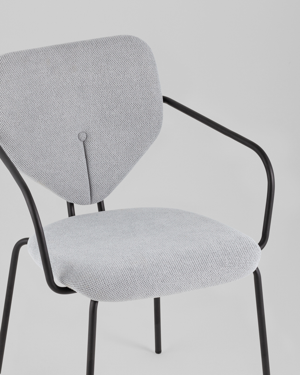 Стул обеденный Masey с подлокотниками серый