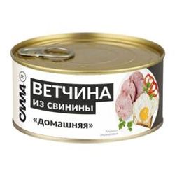 ВЕТЧИНА СИЛА 325 ГР ДОМАШНЯЯ ГОСТ Ж/Б