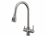 Смеситель для кухни Paulmark Lange La214212-BS брашированная сталь