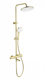 Душевая система с термостатом WONZON & WOGHAND, Брашированное золото (WW-B3069-BG)