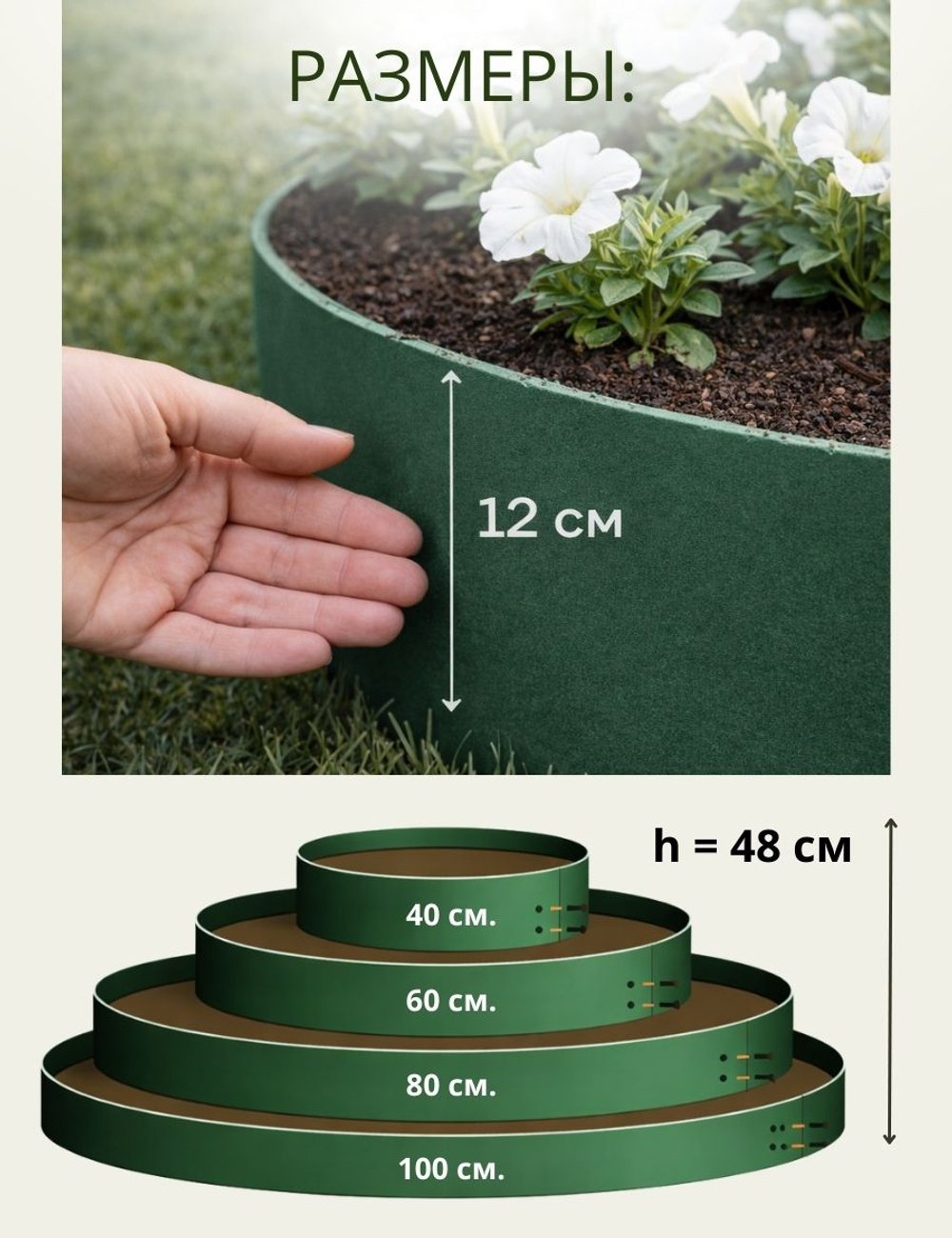Цветник (клумба) 4х ярусный