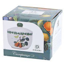 Сахарница " " 11х11х10,5см v=450мл (керамика) (подарочная упаковка)