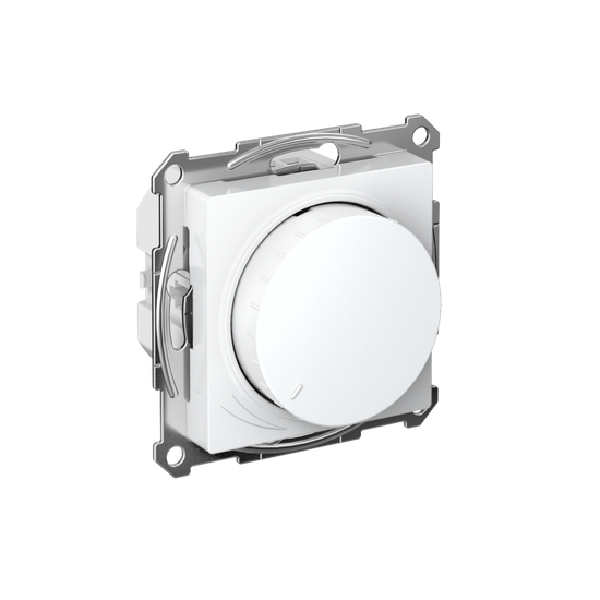 Светорегулятор поворотно-нажимной AtlasDesign 400Вт механизм бел. SE ATN000123