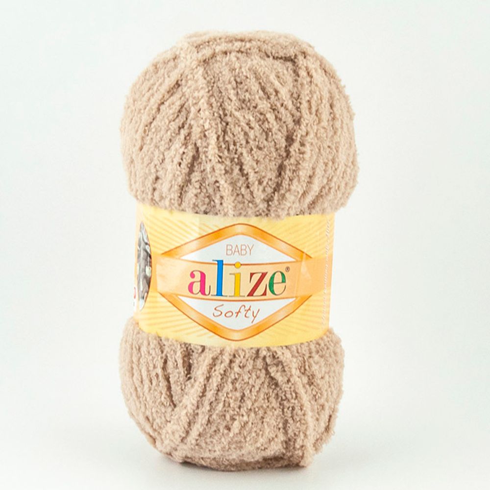 ALIZE &quot;SOFTY&quot; 100% Микрополиэстер, 50 гр., 115 м, Кофе с молоком
