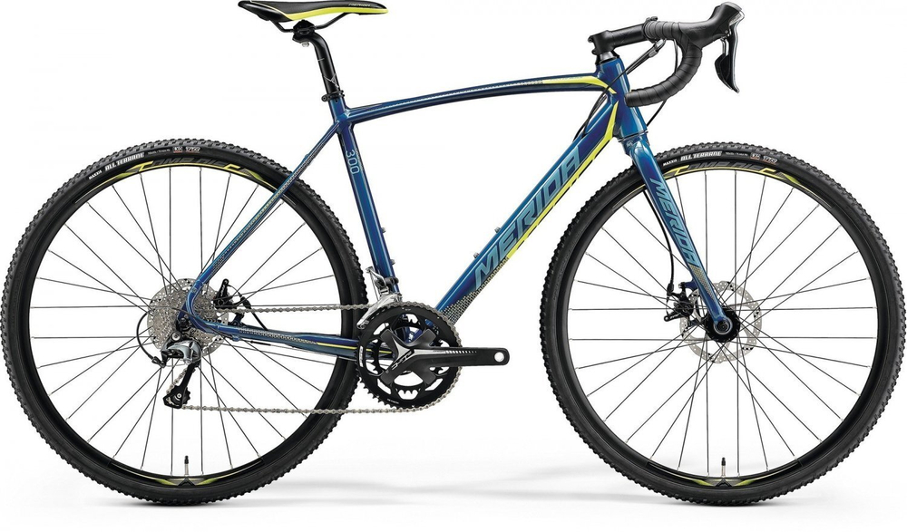 Велосипед Merida CycloСross 300 (2018) Рама:L(56cm) Petrol/Yellow/LiteTeal