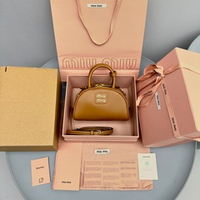 Miu Miu Leather Top Handle Bag 18 cm