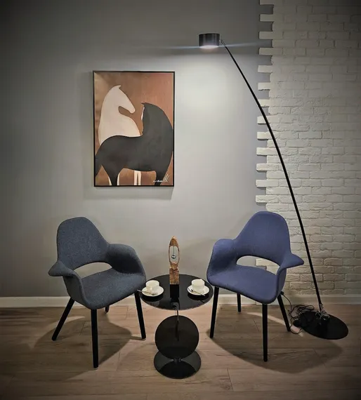 Стол журнальный 4504, черный никель