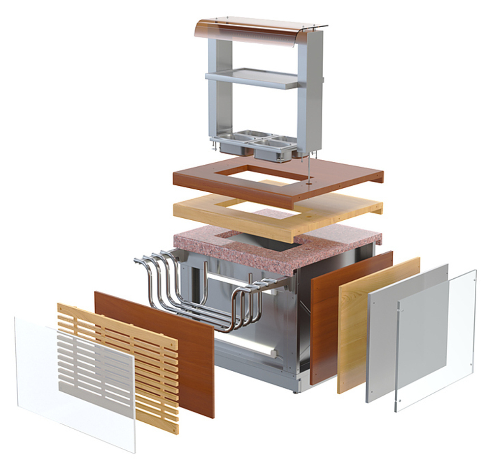 Стойка для столовых приборов ATESY Регата СП-774-940-02