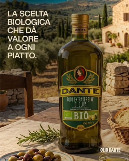 Оливковое масло DANTE BIO Extra Virgin, 750 мл, Италия