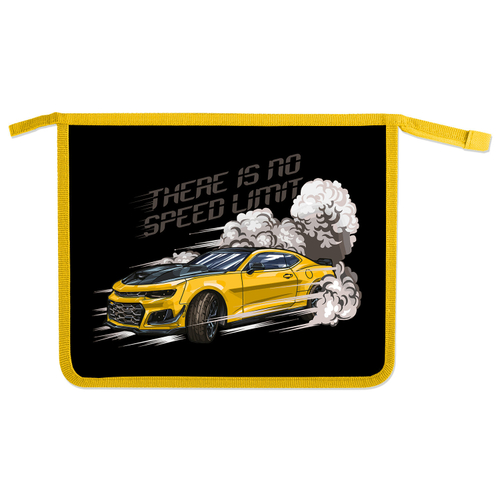 Папка для тетрадей ПИФАГОР А5, 1 отделение, пластик, на молнии, Extreme speed, 272197