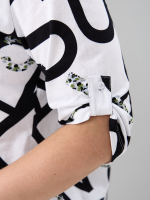 Блузка БЛ-131/белый-большиебуквы