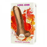 Реалистичный фаллоимитатор Long John от Alive (21,8×4 см)