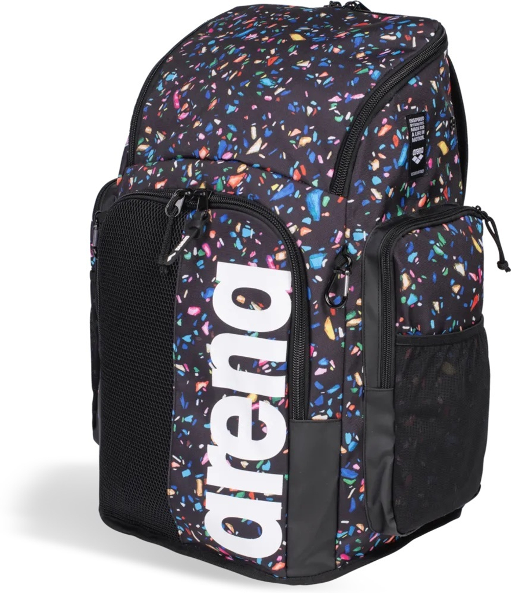 ARENA SPIKY III BACKPACK 45 ALLOVER CONFETTI BLACK