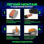 Клемма для проводов проходная 2 контакта, тип WAGO (Ваго), 50 шт