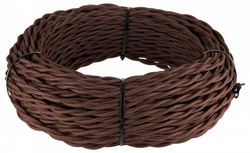 Провод электропитания Werkel Ретро 2х2,5 (коричневый) W6452614