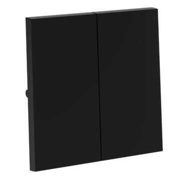 Клавиши для выключателя/переключателя двухклавишного, S70 (черный матовый)